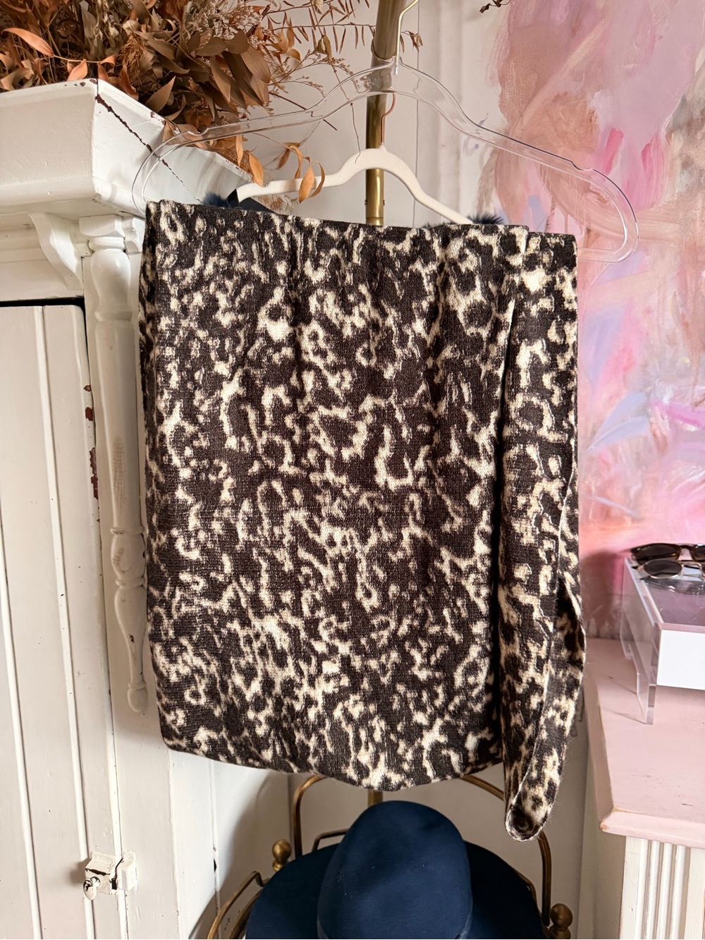 MICHAEL Kors Brown and Cream Patterned Scarf